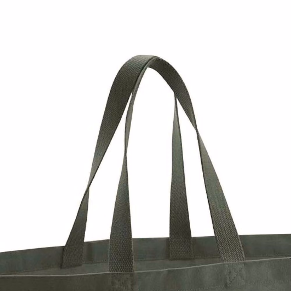 Westford Mill Canvas Oversized Tote Bag in Green, W/H/D: 41.0 x 56.0 x 16.0 cm – 2