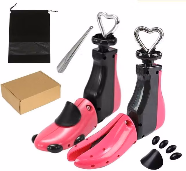 NESTLUNE Pink 2X Boot Shoe Stretcher for Men and Women, W/D/H: 100 x 15 x 15 cm – 1