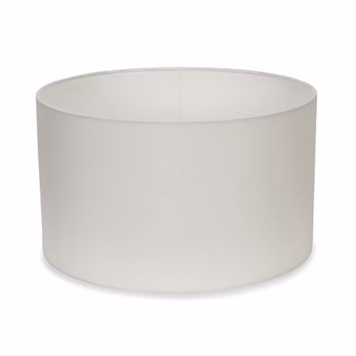 MiniSun Modern White Fabric Drum Light Shade, Width: 35 cm