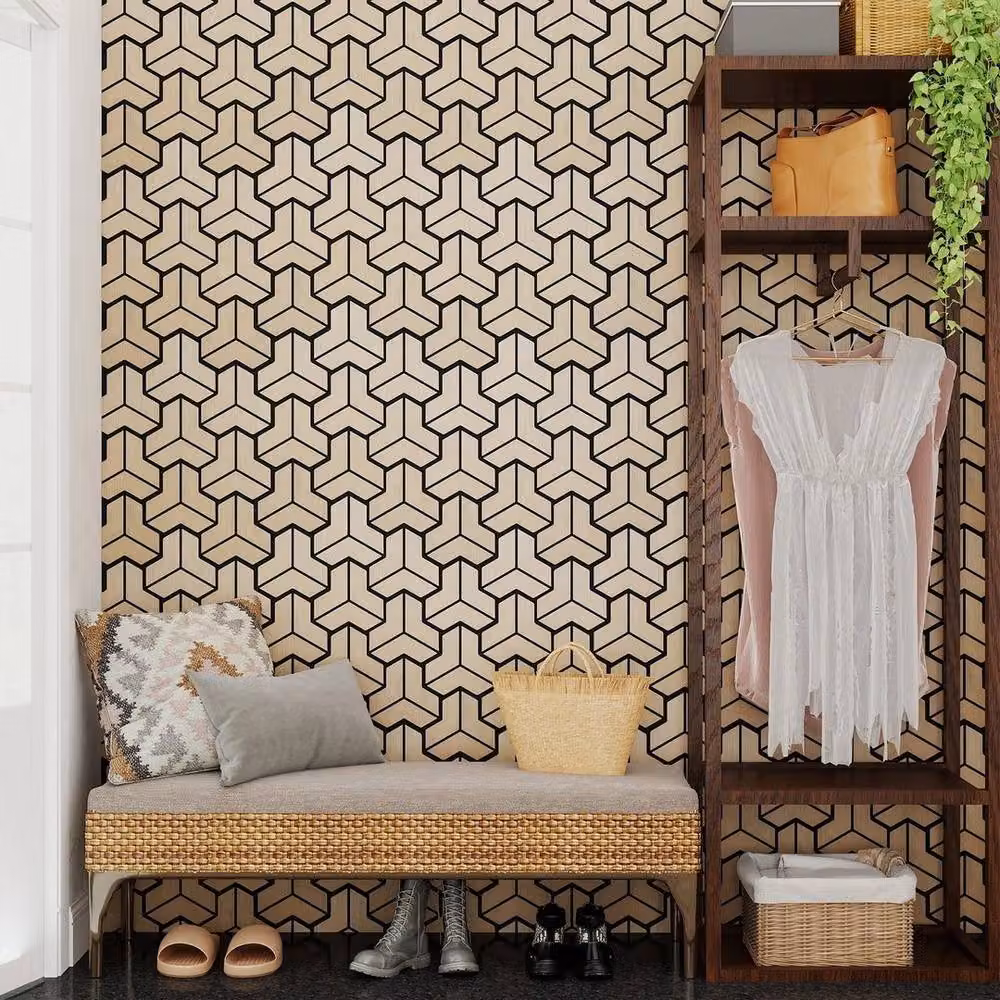 Kelvenix 4 Pack Soundproof MDF Wall Panels in Sand Beige Wood Look – 3