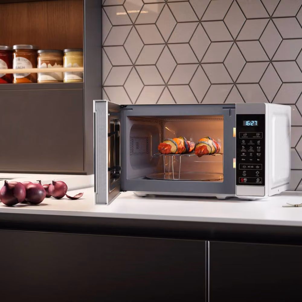 Sharp 20L Compact Digital Combi Microwave Oven with Grill, 800W, Silver – 3