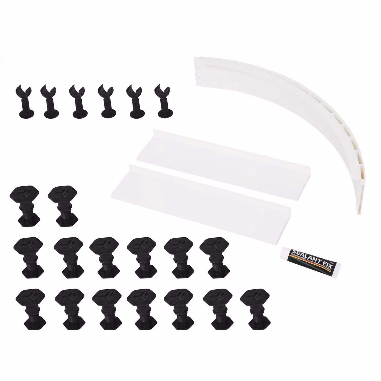 Royal Bathrooms Apex Riser Kit for Quadrant or Offset Shower Enclosure Trays, White, 1000 to 1200mm
