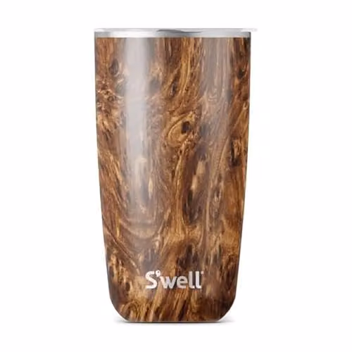 S'well Brown Stainless Steel Tumbler with Lid, 530ml