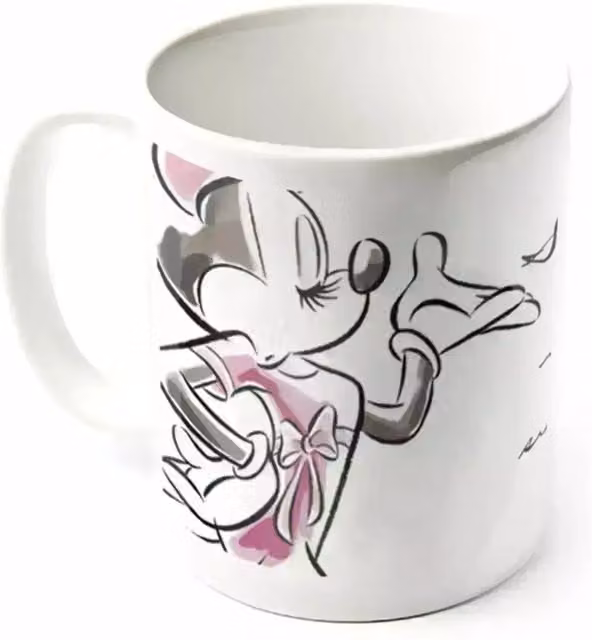 Disney Sweet Minnie Mouse Ceramic Mug in White