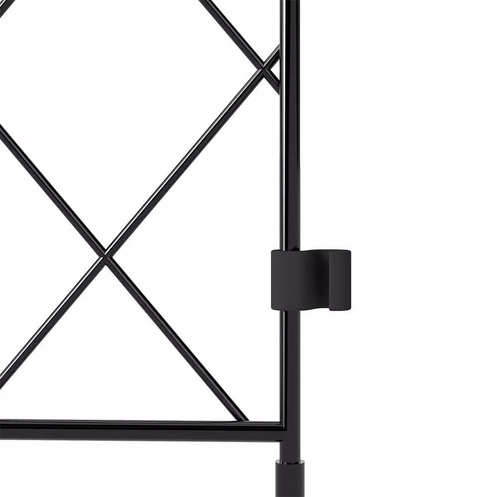 Levede 10 Pack Black Powder-Coated Metal Decorative Animal Garden Fence Barrier – 4