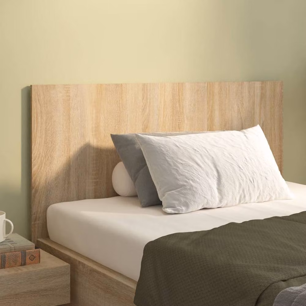 Berkfield Home Sonoma Oak Bed Headboard in Light Brown, W/D/H: 120 x 1.5 x 80 cm – 2