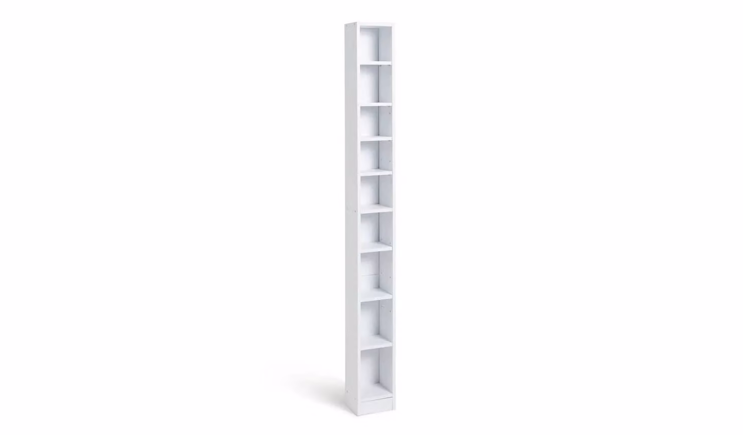 Cheap Furniture Warehouse Maine Tall CD and DVD Storage Unit in White