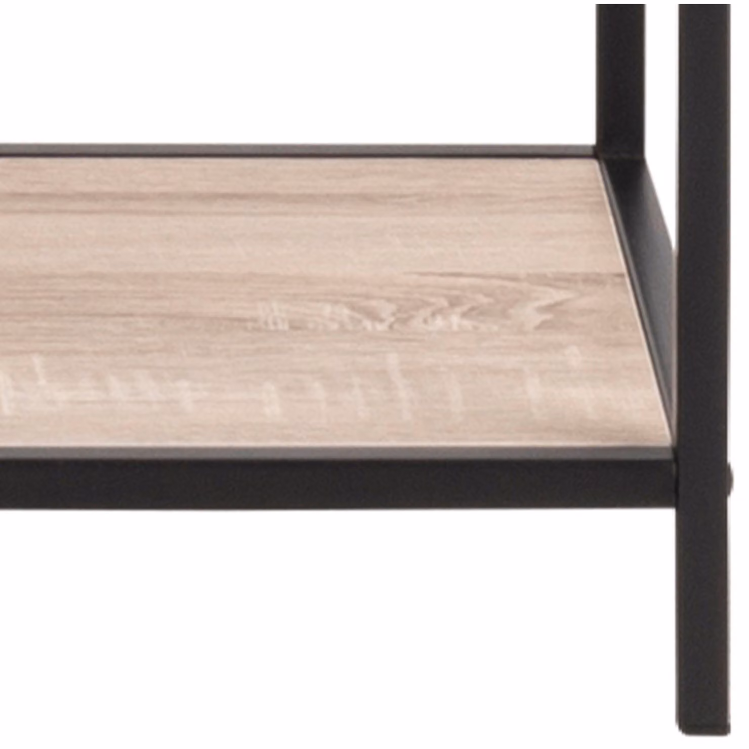 Furniture To Go Seaford Tall Black Metal Bookcase with 5 Sonoma Oak Shelves in Oak and Black – 2