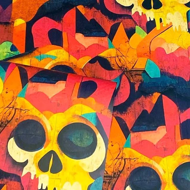 Erfurt Abstract Animal Retro Multicolour Wallpaper