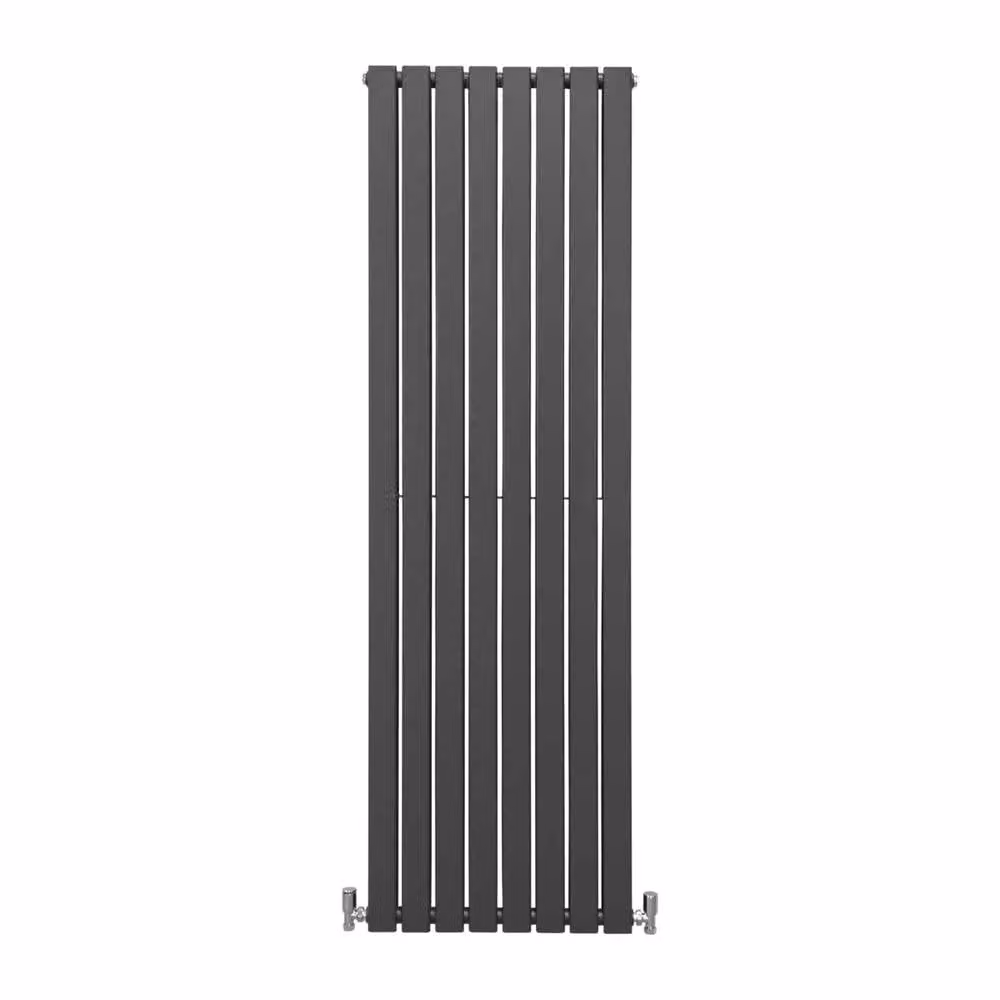 Monstershop Designer Flat Panel Steel Wall Mounted Radiator in Anthracite Grey, H: 180.0 cm, W: 56.0 cm – 2