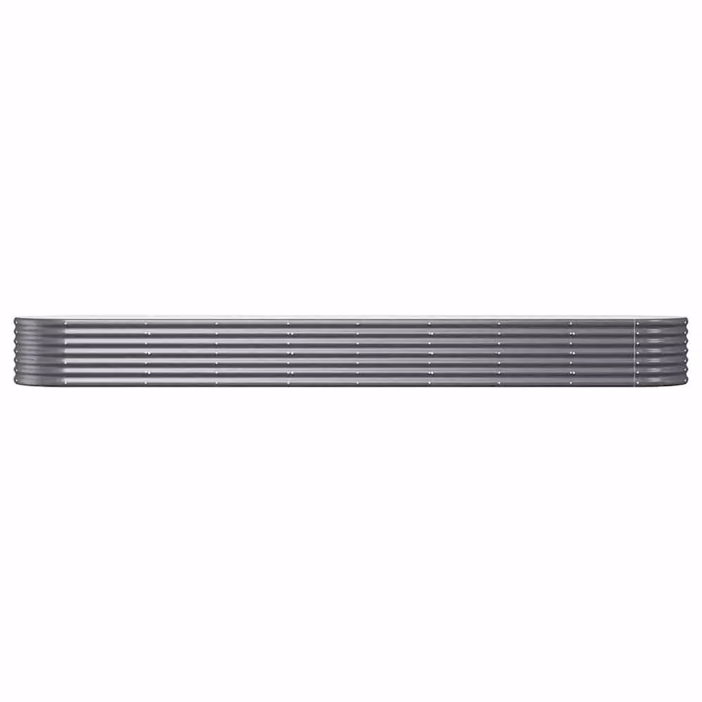 Berkfield Home Garden Powder-coated Steel Raised Bed in Anthracite, W/D/H: 368 x 80 x 36 cm – 3
