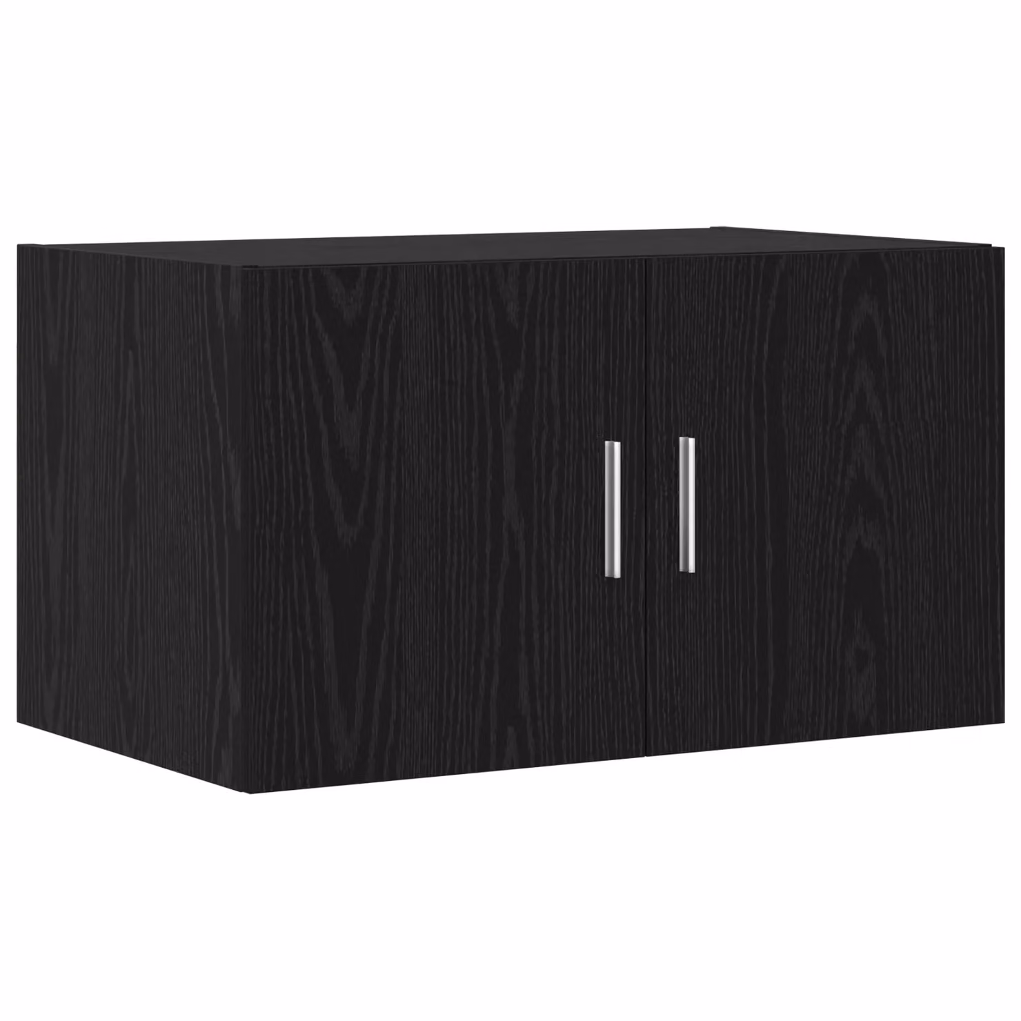 Berkfield Home Black Oak Storage Cabinet with Hinged Doors and Internal Shelves, W: 70 cm, D: 42.5 cm, H: 225 cm – 3