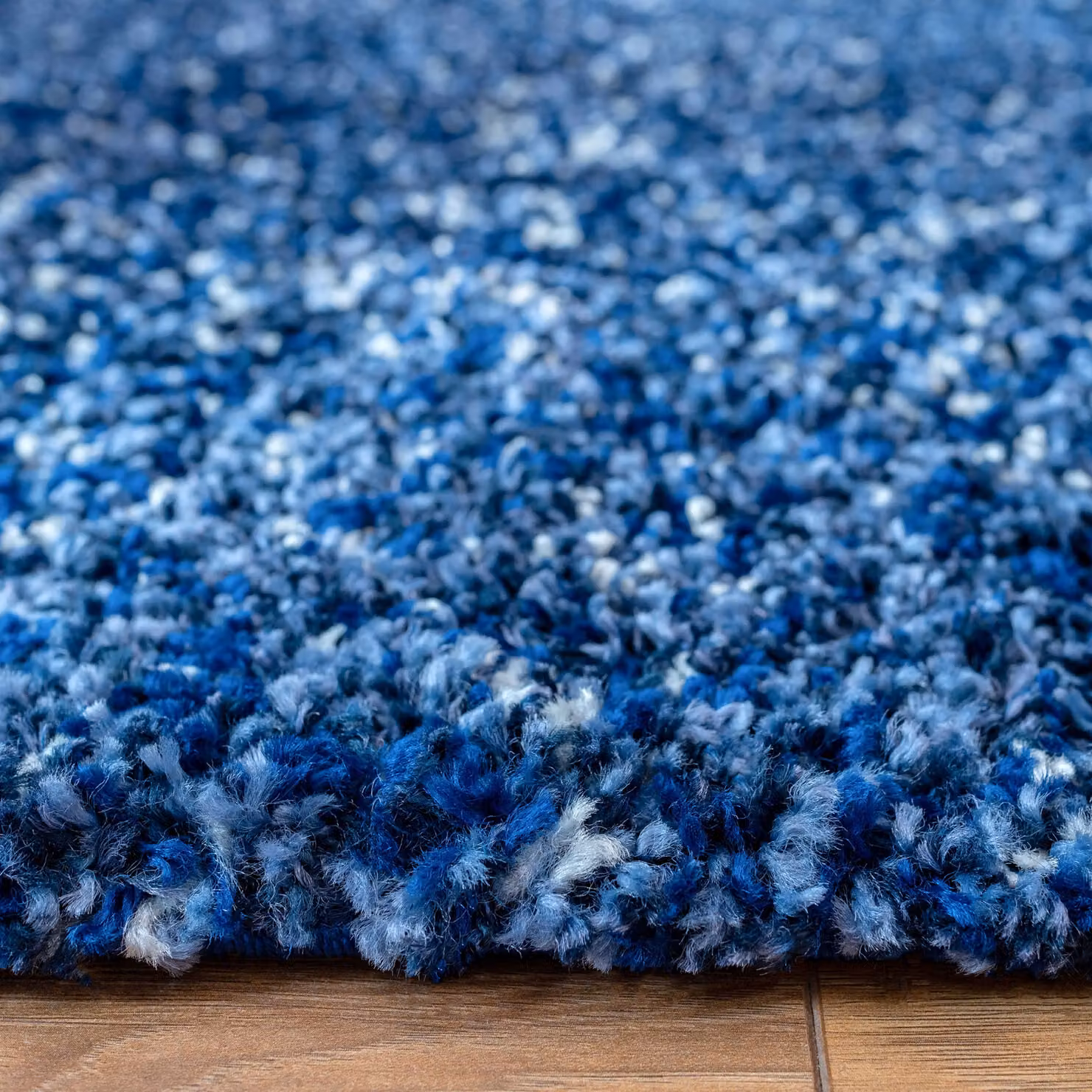 Kukoon Soft Shaggy Navy Blue Deep Pile Fluffy Rug, W: 60 cm, L: 240 cm – 3