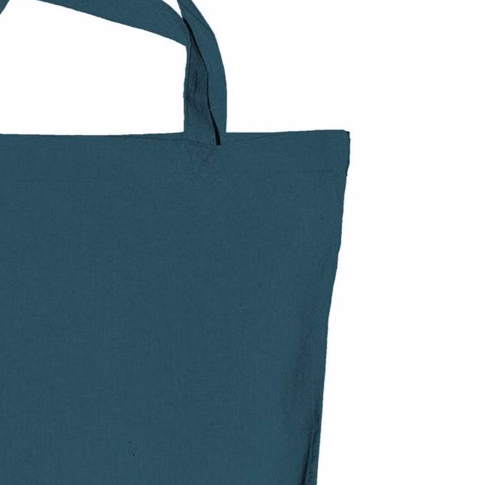 Bags By Jassz Cedar Cotton Short Handle Shopping Tote Bag in Petrol, W: 42.0 cm, H: 38.0 cm – 2