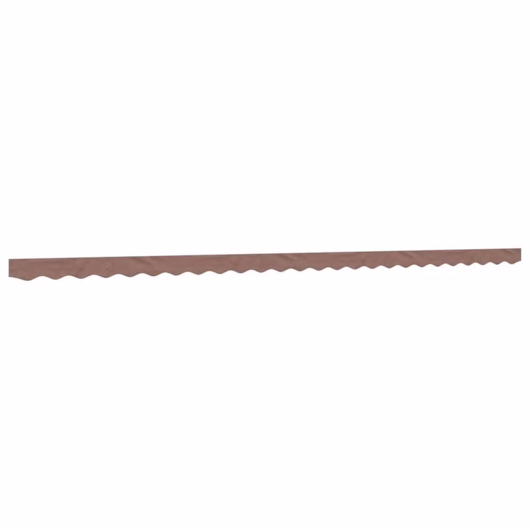 Berkfield Home Replacement Awning Valance Fabric in Brown Stripe, 6 m