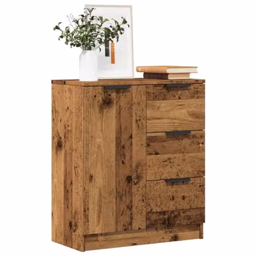 vidaXL Classic Sideboard in Old Wood Brown, W/D/H: 60 x 30 x 70 cm – 3