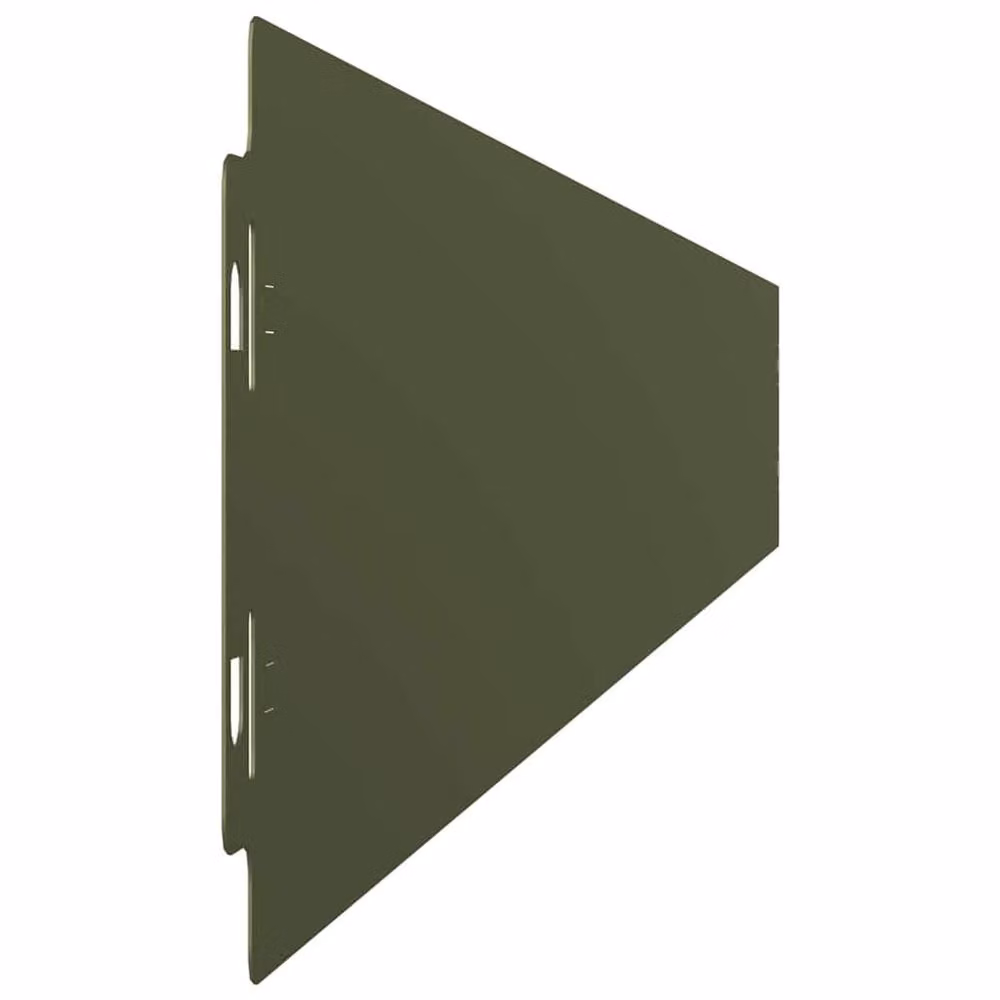 Berkfield Home Lawn Edgings, 10 Pieces, Olive Green, Cold-rolled Steel, H x W: 10 x 103 cm – 3