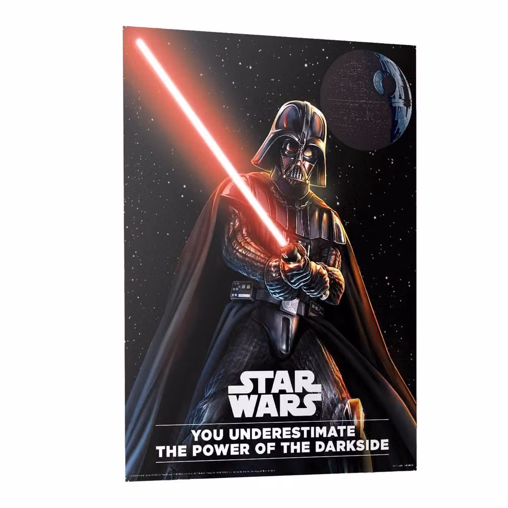 Star Wars Darth Vader Darkside Saber Framed Paper Poster in Black – 2