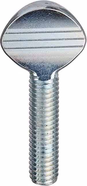 Unifix Galvanised Steel Shoulderless Thumbscrews, M6 x 15 mm, Silver, Box of 500