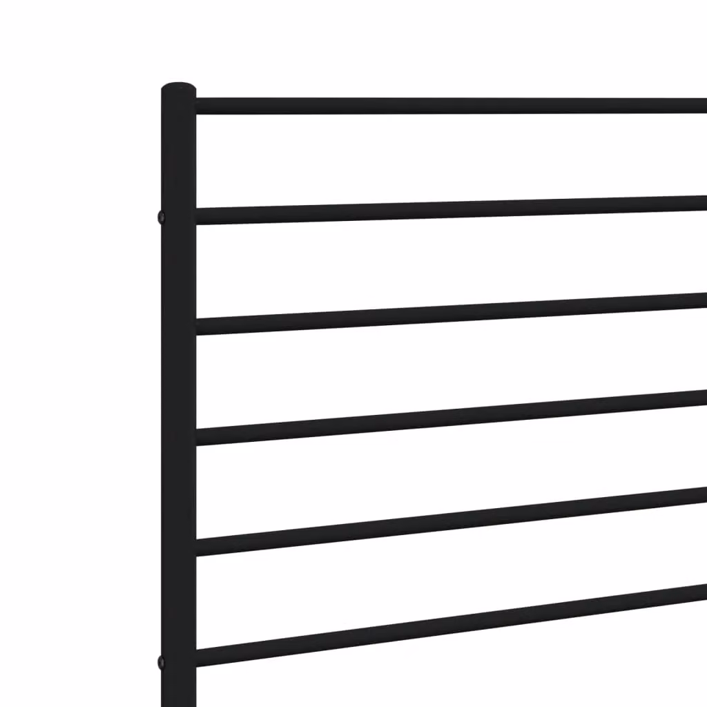 Berkfield Home Classic Metal Headboard in Black, Width: 107 cm – 4