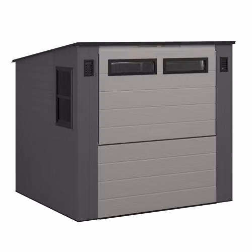 Rowlinson Suncast Cabana Entertainment Shed and Bar in Cool Grey