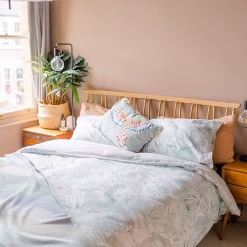 Yvonne Ellen Tropical Safari Reversible Cotton Duvet Cover and Pillowcase Set, Green, W: 90 cm, L: 200 cm