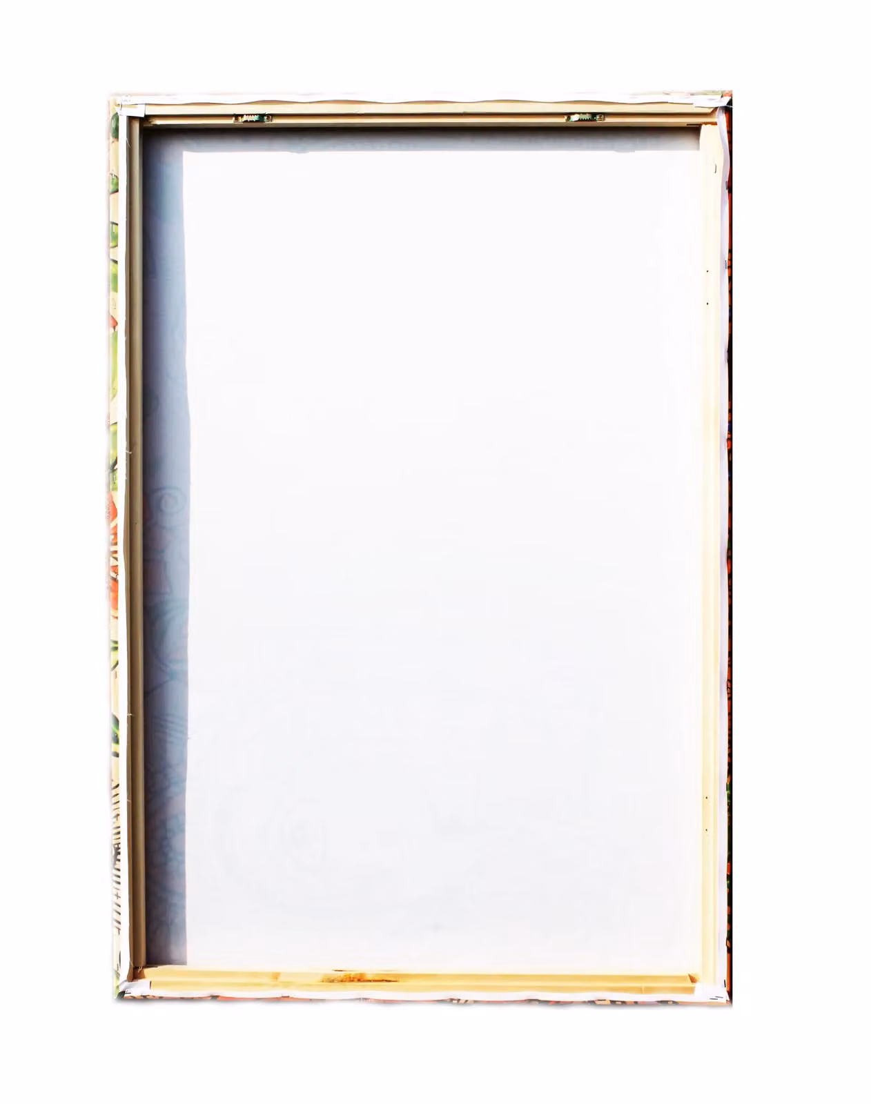 Benjamin Tate Design Watercolour Floral Canvas Print in Sand and Multicolour, W/H: 75 x 75 cm – 2