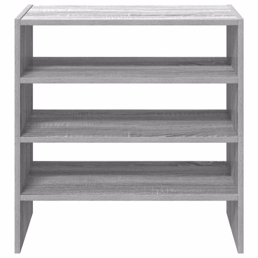 Berkfield Home Stackable Shoe Racks, 2 Pieces, Grey, W/D/H: 60 x 30 x 30.5 cm – 3