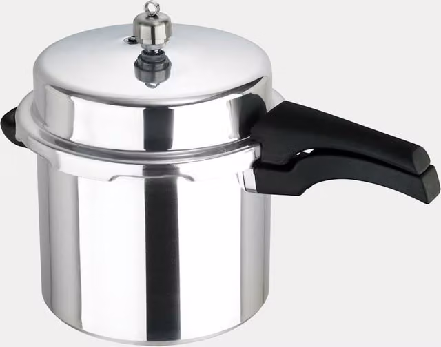Prestige Silver Uncoated Aluminium and Stainless Steel 6L Pressure Cooker