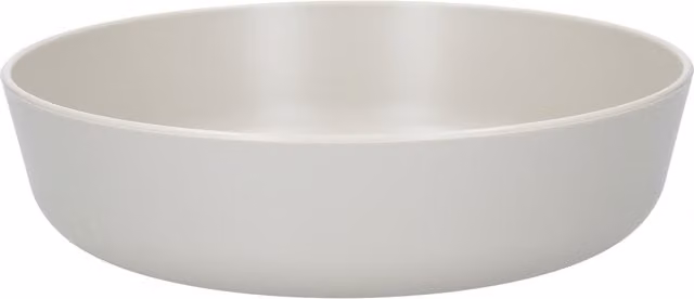 Mikasa Summer Set of 4 Recycled Plastic Shallow Bowls, 18 cm, Assorted Green, Grey and White