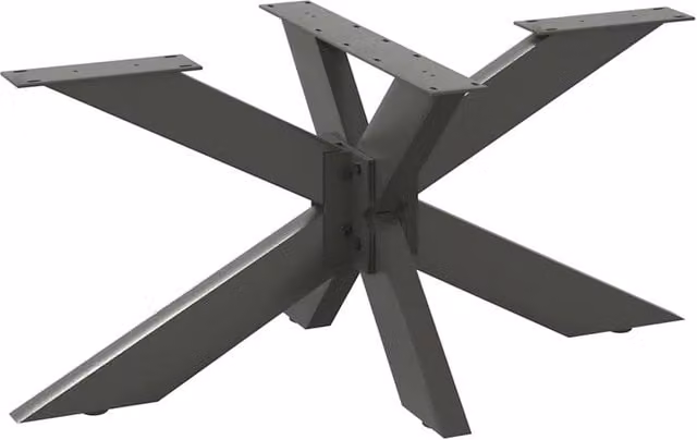 Berkfield Home Spider Shape Coffee Table Legs in Anthracite Steel, W: 98 cm, D: 58 cm, H: 42-43 cm – 1