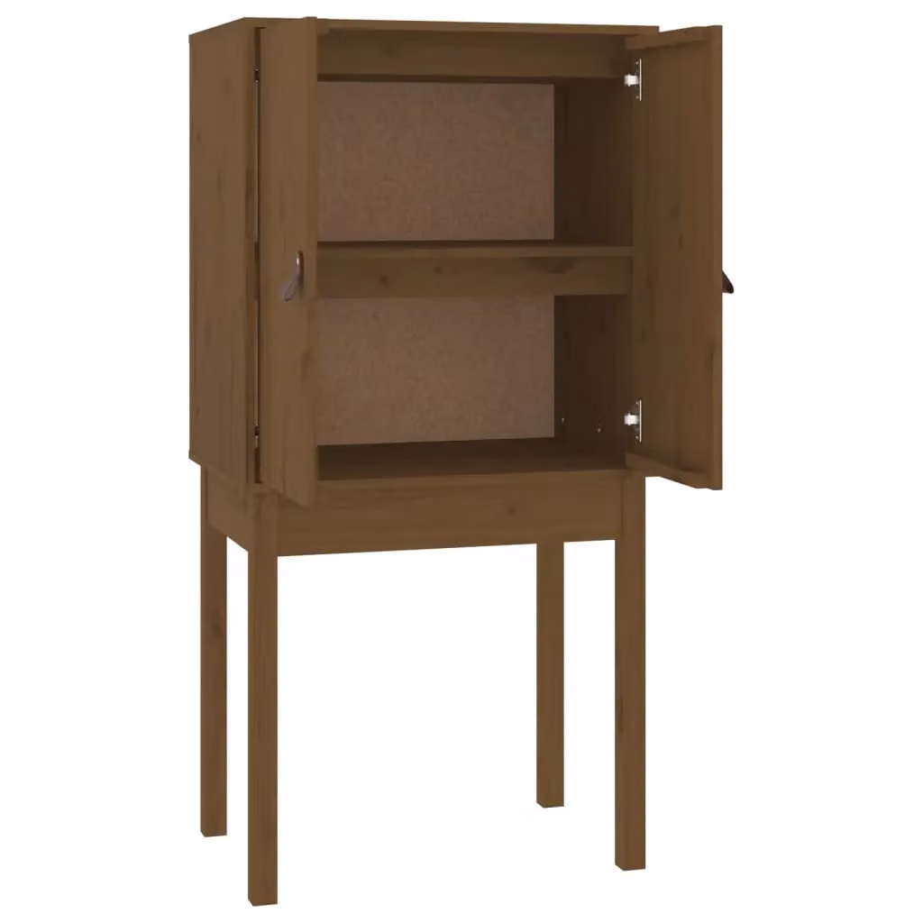 Berkfield Home Rustic Solid Wood Pine Highboard in Honey Brown, W/D/H: 60 x 40 x 120 cm – 2