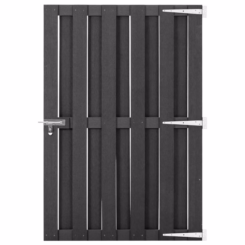 Berkfield Home WPC Garden Gate, Grey, W: 100 cm, H: 150 cm – 2