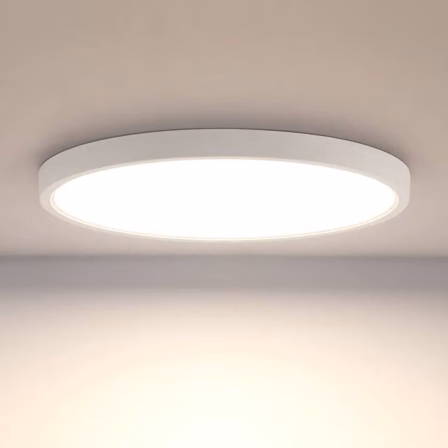 Pheashine White Round LED Ceiling Light, 24W, 4500K Neutral White, Diameter: 30 cm – 1