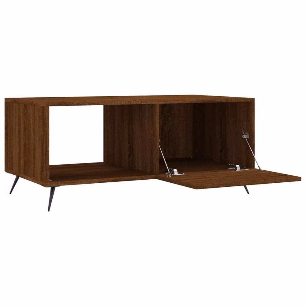 Berkfield Home Brown Oak Coffee Table with Lift Mechanism, W/D/H: 90 x 50 x 40 cm – 4