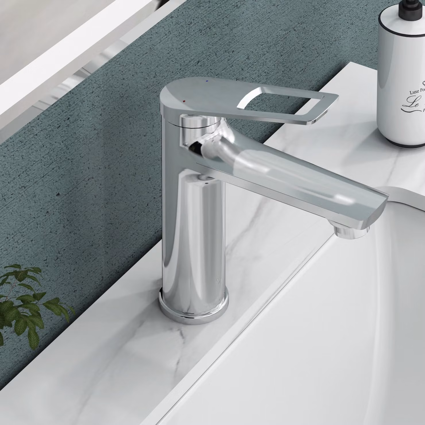 Royal Bathrooms Luxe Mono Basin Mixer Tap, Single Lever, Chrome Finish