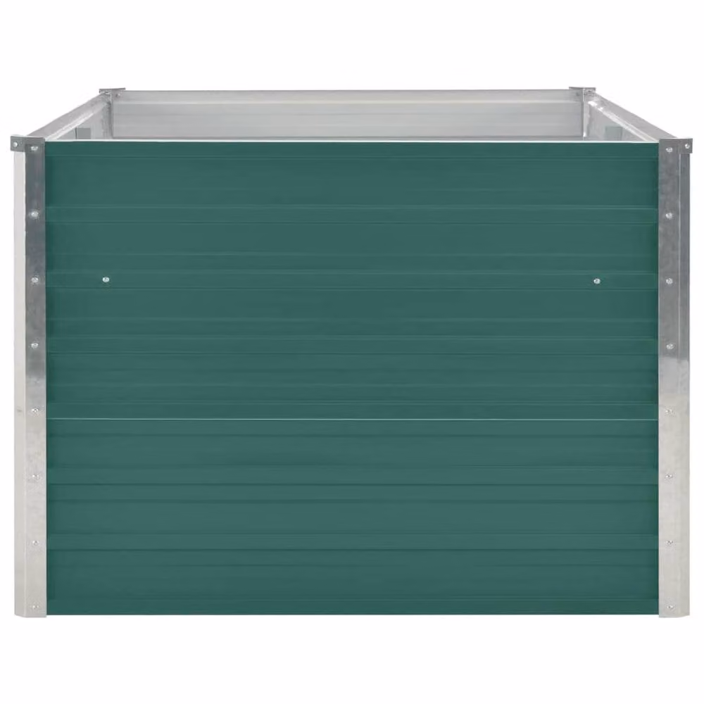 Berkfield Home Raised Garden Bed in Green Galvanised Steel, W/D/H: 160 x 80 x 45 cm – 3