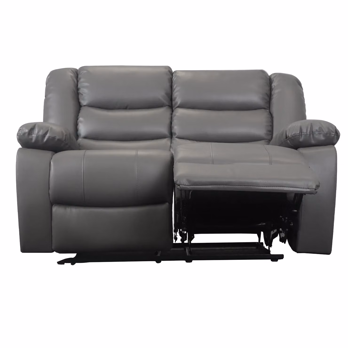 Furnishings For Less UK Venice 3 + 2 Grey Leather Manual Reclining Sofa Suite – 5