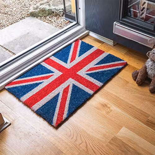 Nicola Spring Union Jack Coir Door Mat, Multicolour, W: 60 cm, D: 40 cm – 3