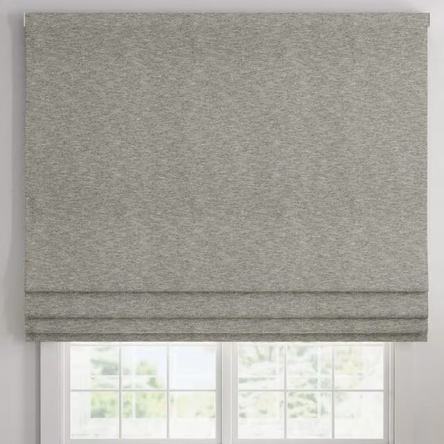 ANTE DECOR Athena Made To Measure Blackout Roman Blind in Grey Shadow
