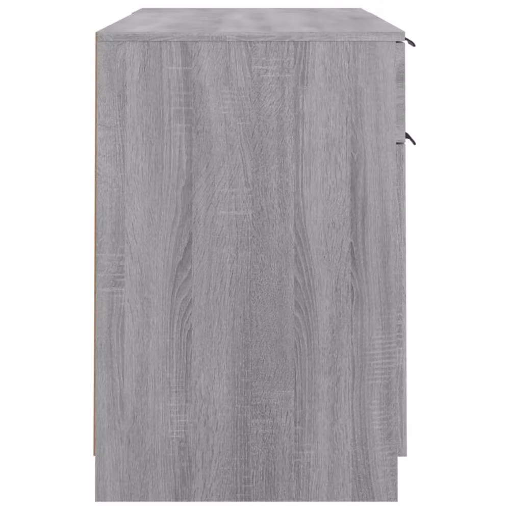Berkfield Home Modern Grey Sonoma Desk with Side Cabinet in Engineered Wood W/D/H: 100 x 50 x 75 cm – 3