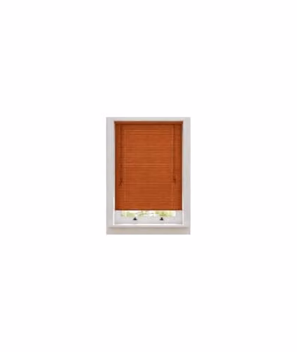 New Edge Blinds Cherry Wood Grain PVC Venetian Blind in Light Brown, W: 90 cm, H: 152 cm, 25mm Slats – 4