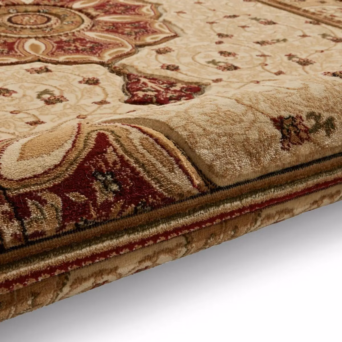 The Rug Shop UK Traditional Stain-Resistant Floral Area Rug in Beige, W: 280 cm, D: 380 cm – 4