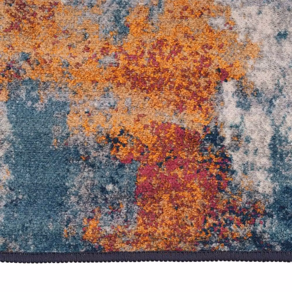 Kukoon Blue Multicolour Abstract Modern Soft Area Rug for Living Room or Bedroom, W: 240 cm, D: 330 cm – 3