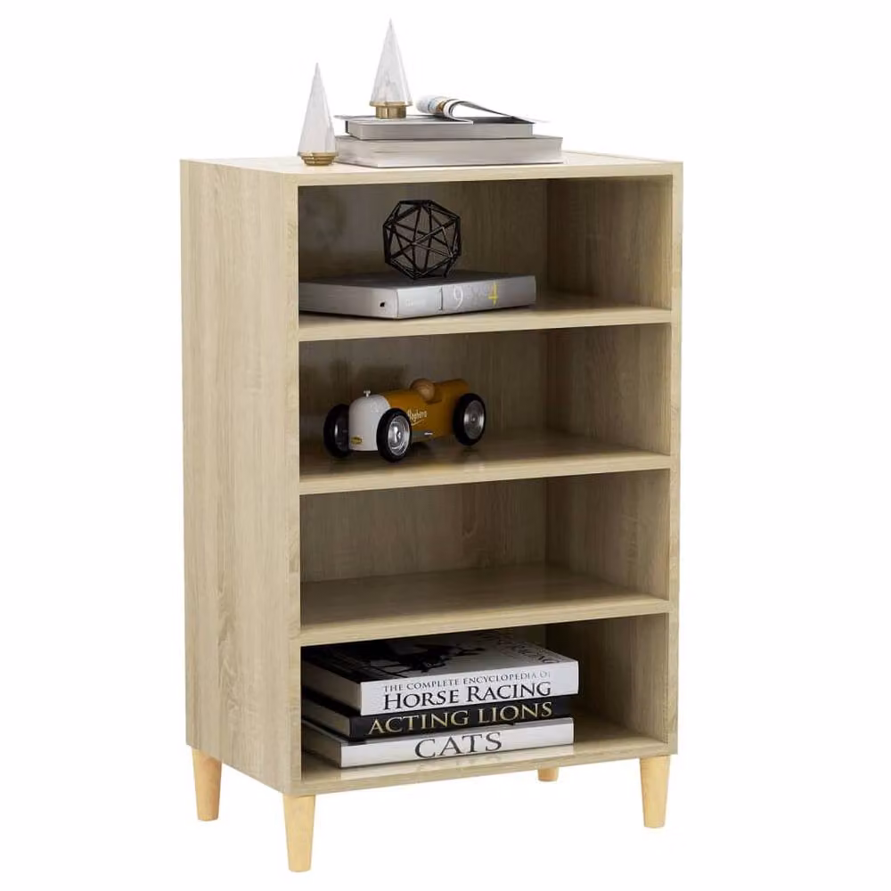 Berkfield Home Sonoma Oak Sideboard in Light Beige, W/D/H: 57 x 35 x 90 cm – 3
