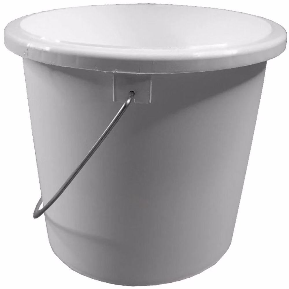 Hinsinc 5 Pack of White Plastic Paint Kettles, 2.5 l per kettle – 2