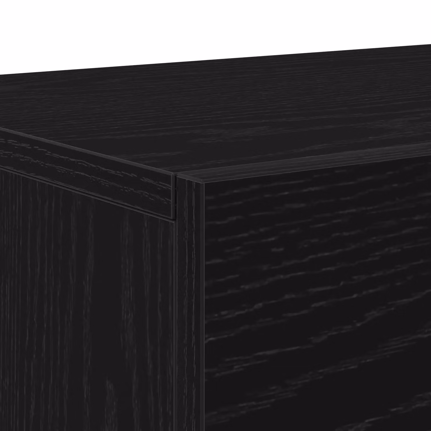 Berkfield Home Modern Black Oak TV Cabinet, W: 150 cm, D: 30 cm, H: 50 cm – 5