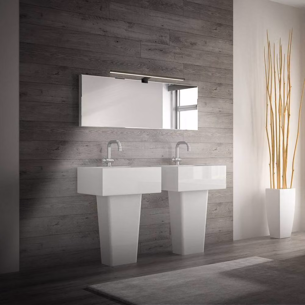 Briloner Black LED Bathroom Mirror Light, 10W, 1000lm, IP44, Warm White – 4