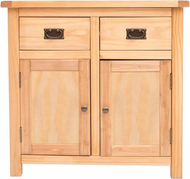 Cabinet Bits Lugo Waxed 2 Door 2 Drawer Sideboard in Light Brown