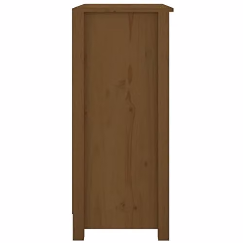 vidaXL Solid Wood Pine Sideboard in Brown, W/D/H: 70 x 35 x 80 cm – 4